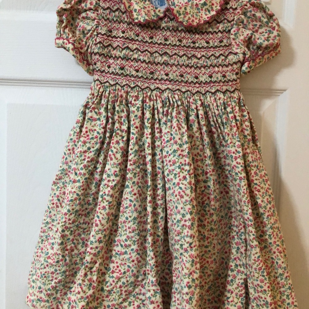 Pretty Floral Smock Dress Size 18 Months